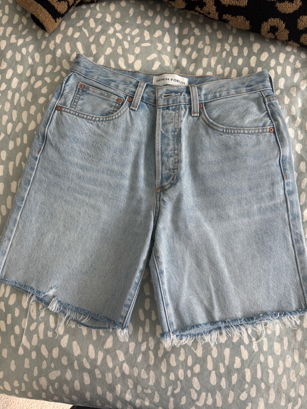 Denim Forum Light Denim Shorts